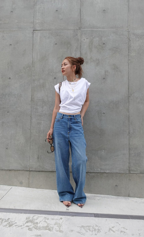 ルーズストレートデニム